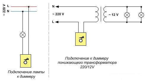 Изготовление и установка диммера своими руками