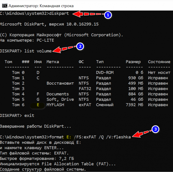 Как отформатировать флешку в fat32, ntfs и exFAT